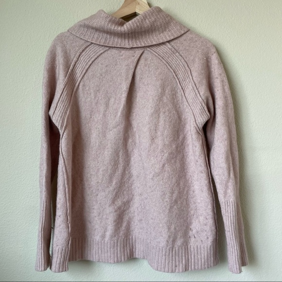 Caslon Small Wool Blend Sweater Mauve Pink - Picture 2 of 5